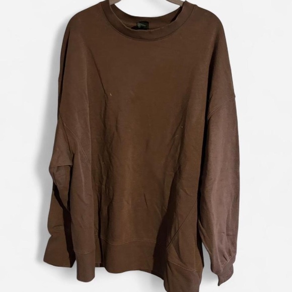 Wild Fable Brown Sweatshirt with White Print - Picture 2 of 2